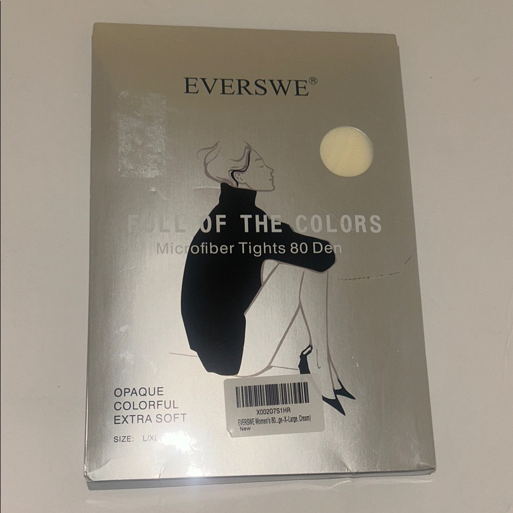Off white panty HOSE L/XL FROM AMAZON 
NEVER used  OR OPENED